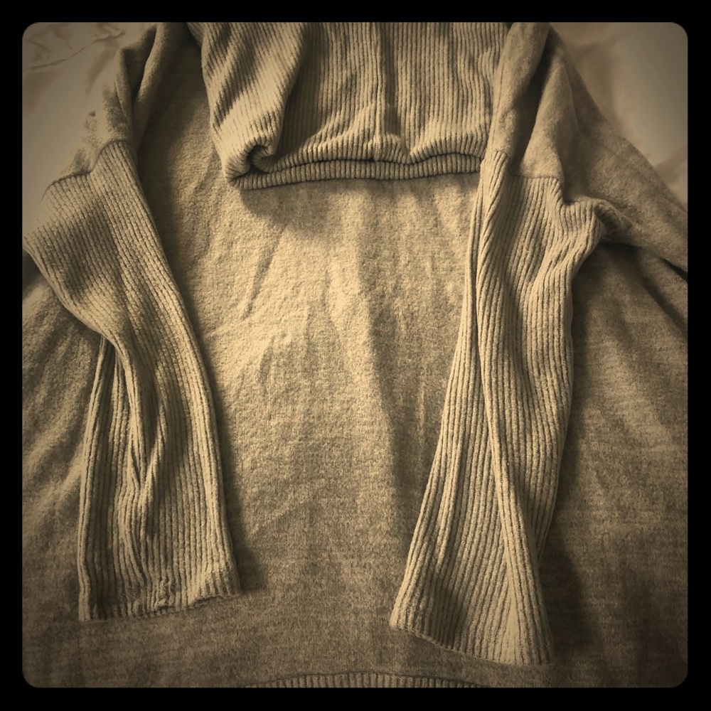Super soft gray turtleneck sweater